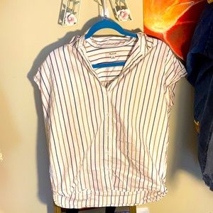 Madewell striped central shirt
